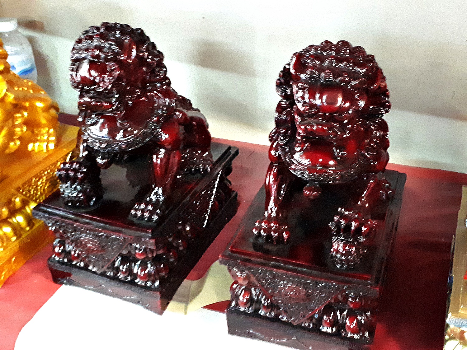 รูปหล่อ รูปปั้น สิงห์โตจีน เนื้อเรซิ่น (น้ำหนักเบา) (ขายปลีก ขายส่ง)