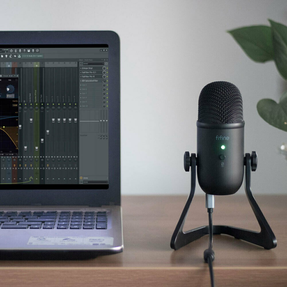 FIFINE K678 Microphone Streaming (ไมโครโฟนคอนเดนเซอร์) รับประกัน1ปี #ไมค์สตรีม