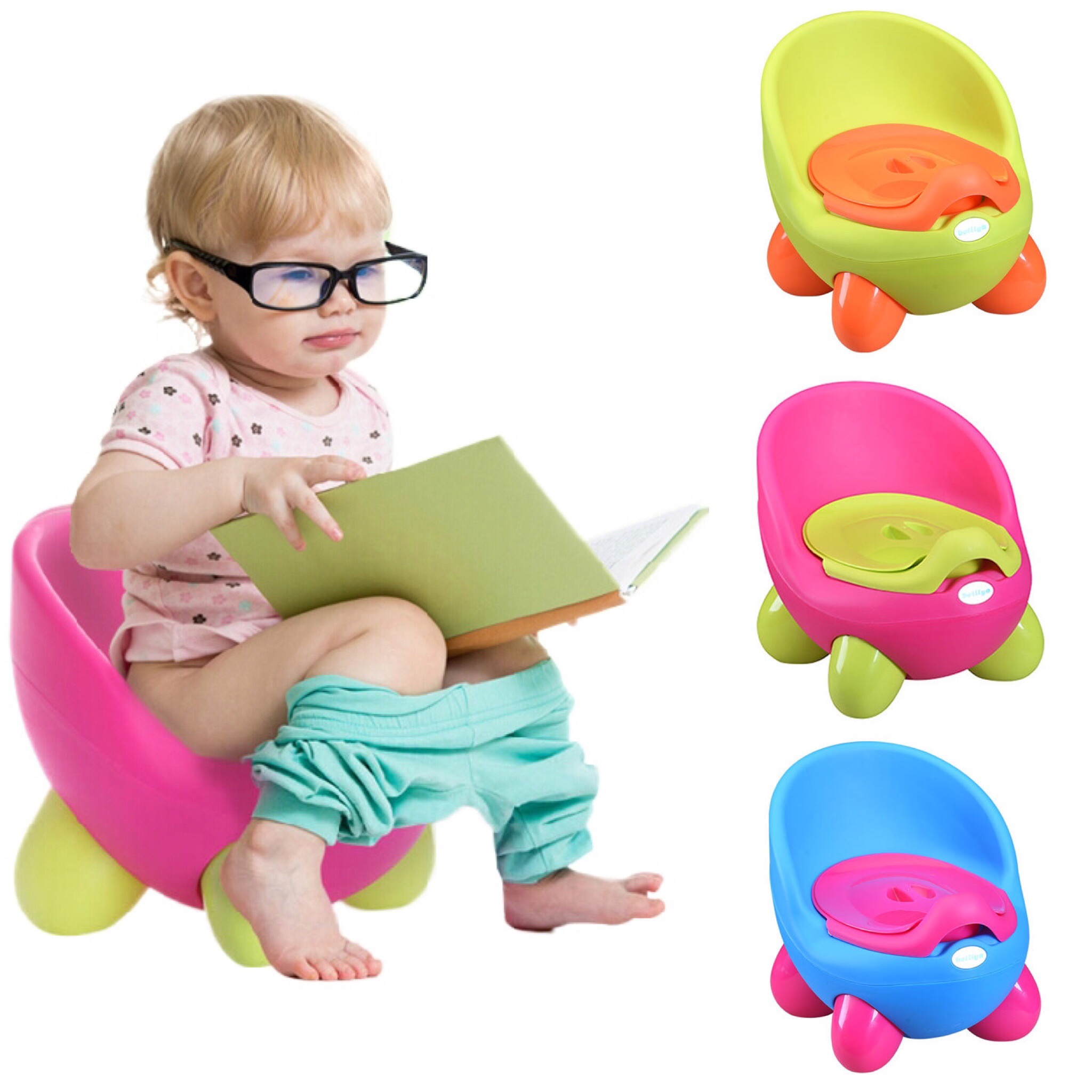 กระโถนฝึกหัดขับถ่ายรูปทรงสุดน่ารัก QQ Egg Children's Creative Shaped Potty