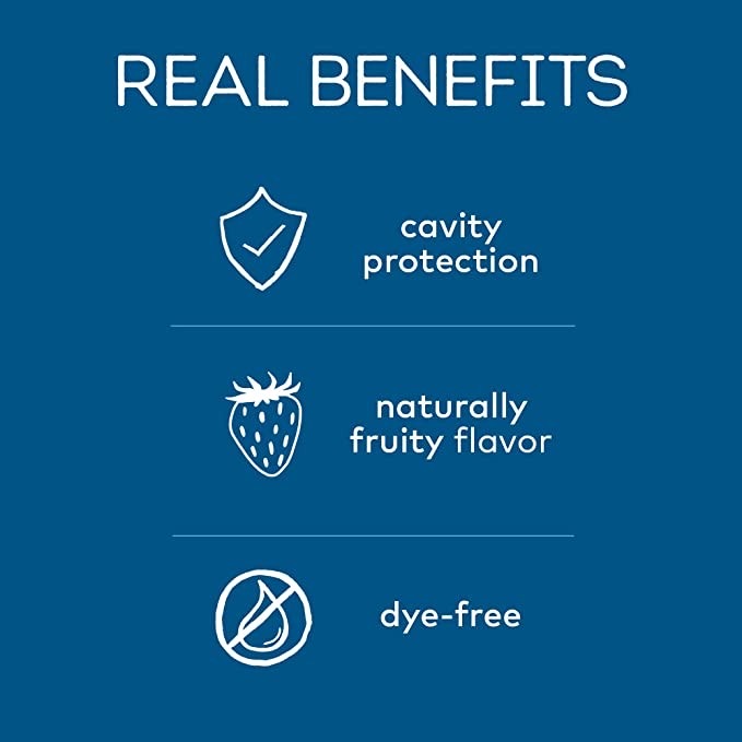 ยาสีฟันผสมฟลูออไรด์สำหรับเด็ก Tom's of Maine Natural Children's Fluoride Toothpaste (Wild Blueberry)