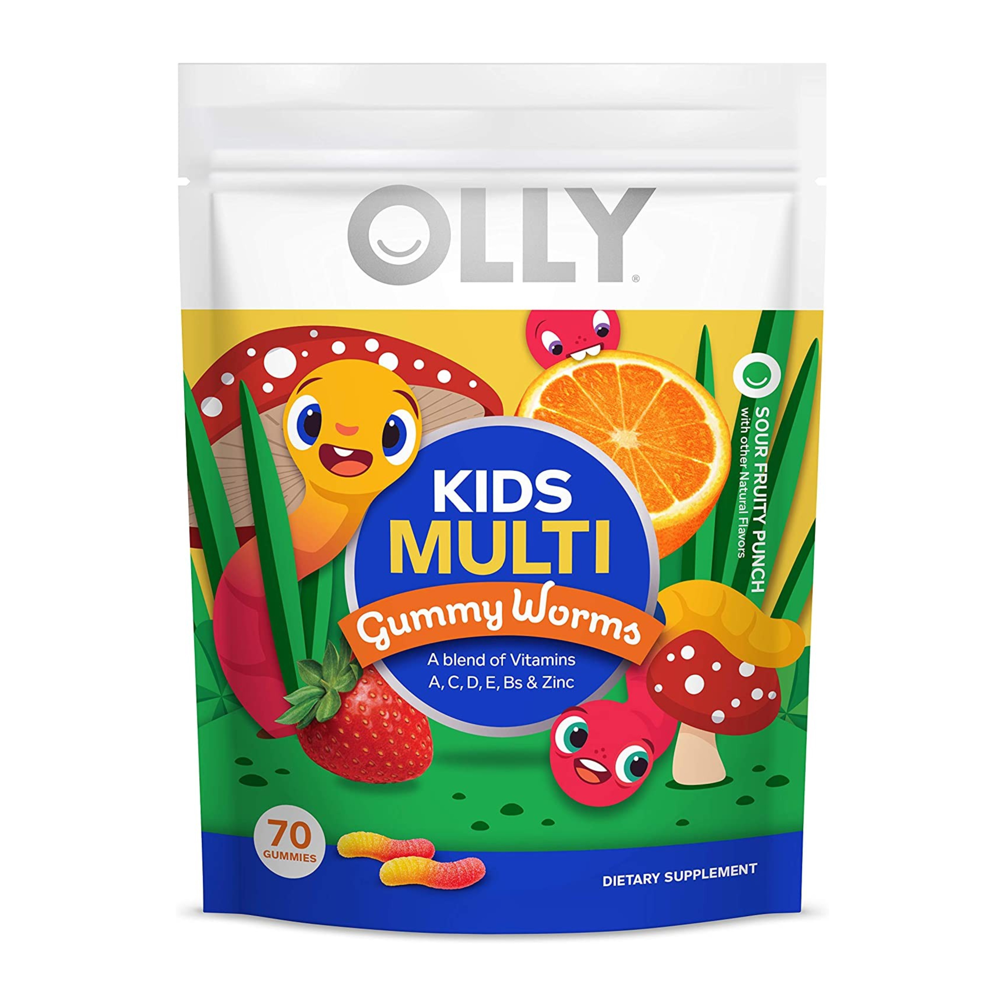 วิตามินรวมชนิดกัมมี่สำหรับเด็ก OLLY Kids Multi Gummy Worms (Pouch)