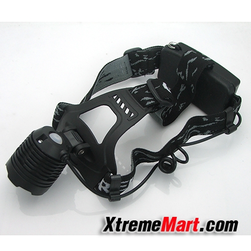 ชุดเซตไฟฉายคาดหัวซูม V2 CREE Q5 1000LM Zoom Headlamp Headlight 18650 x 2