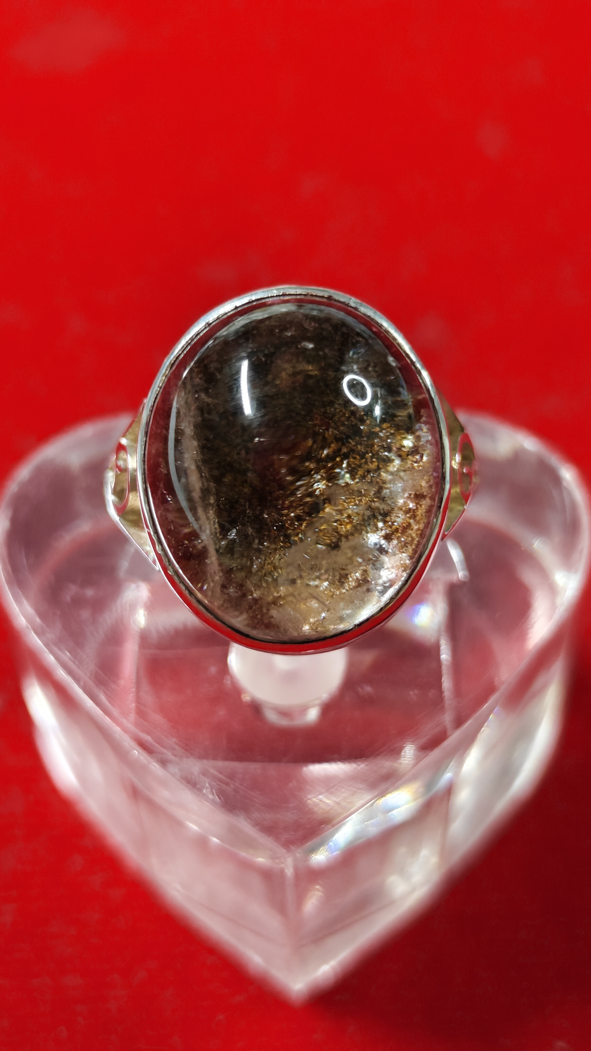 #แหวนแก้วโป่งข่าม(ปวกแดง) รหัสR-0058