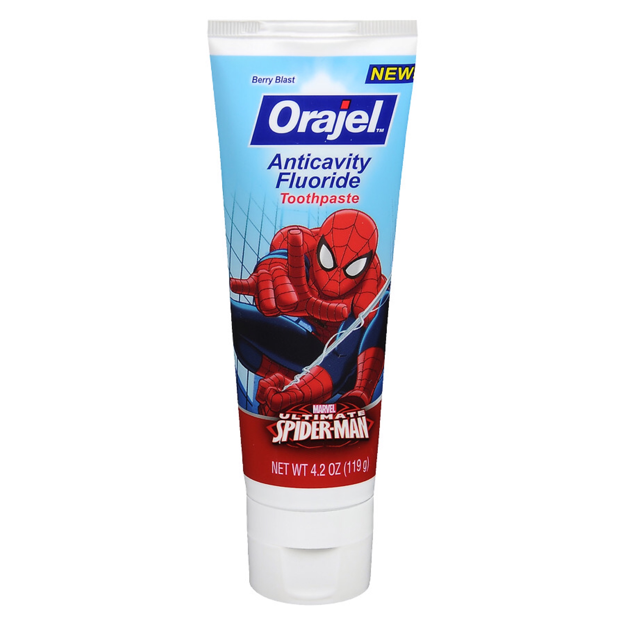 ยาสีฟันผสมฟลูออไรด์สำหรับเด็ก Orajel Marvel Ultimate Spider-Man Anticavity Fluoride Toothpaste
