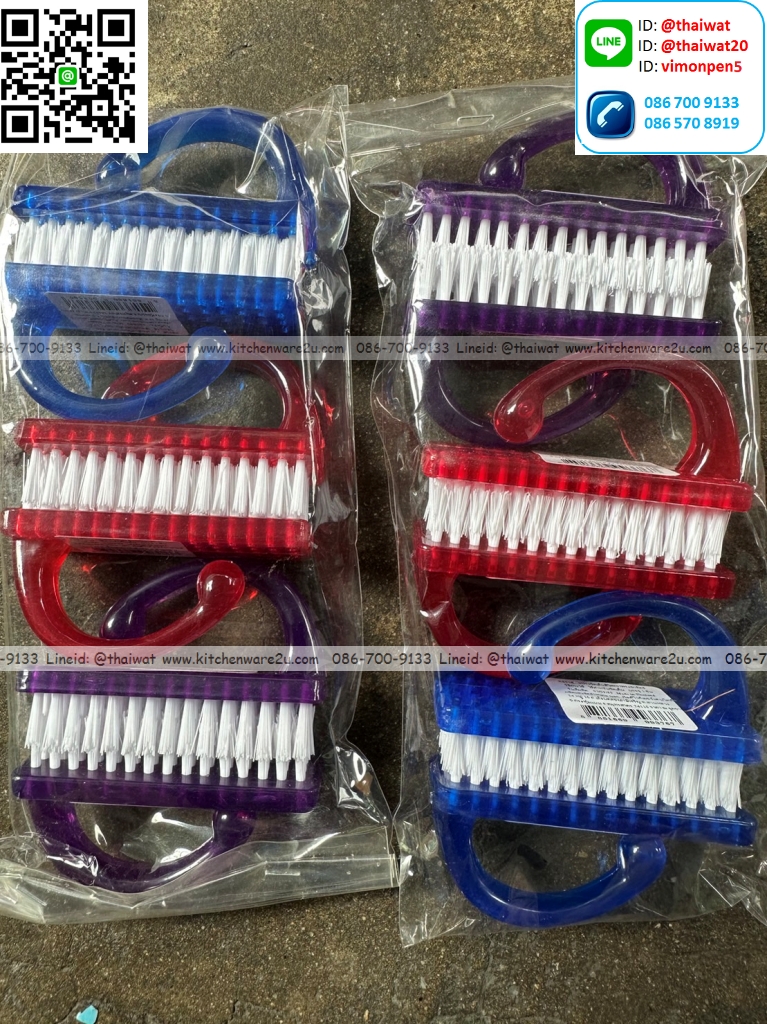 P05412 แปรงขัดเล็บสีใส NB01/S (ราคาส่งต่อกล่อง :12 อัน)