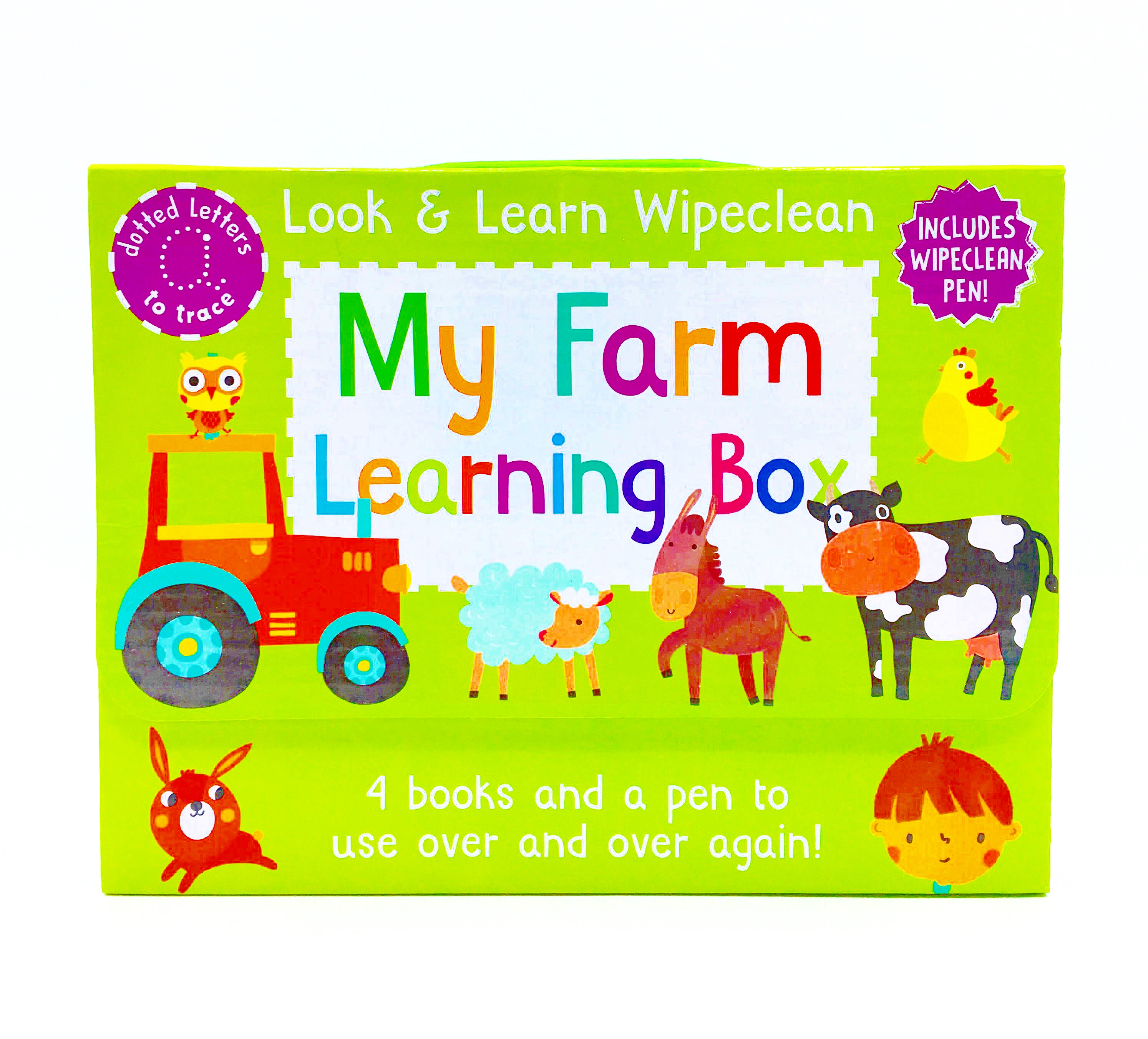 กระเป๋าหนังสือกิจกรรมพร้อมปากกา Look & Learn Wipeclean - My Farm Learning Box