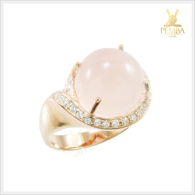 แหวนโรสควอตซ์แท้ ดีไซด์สวยเก๋ ดูมีสไตล์