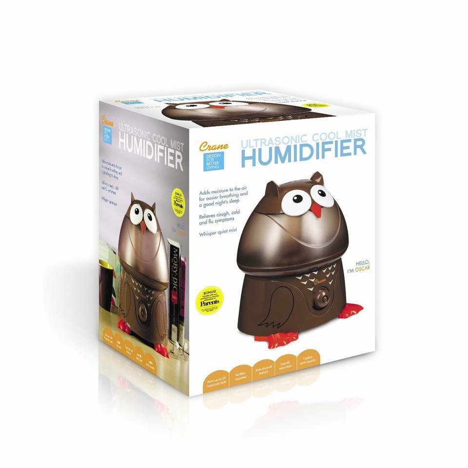 เครื่องสร้างความชื้นในอากาศ Crane USA รุ่น Adorable Ultrasonic Cool Mist Humidifier (Oscar the Owl)