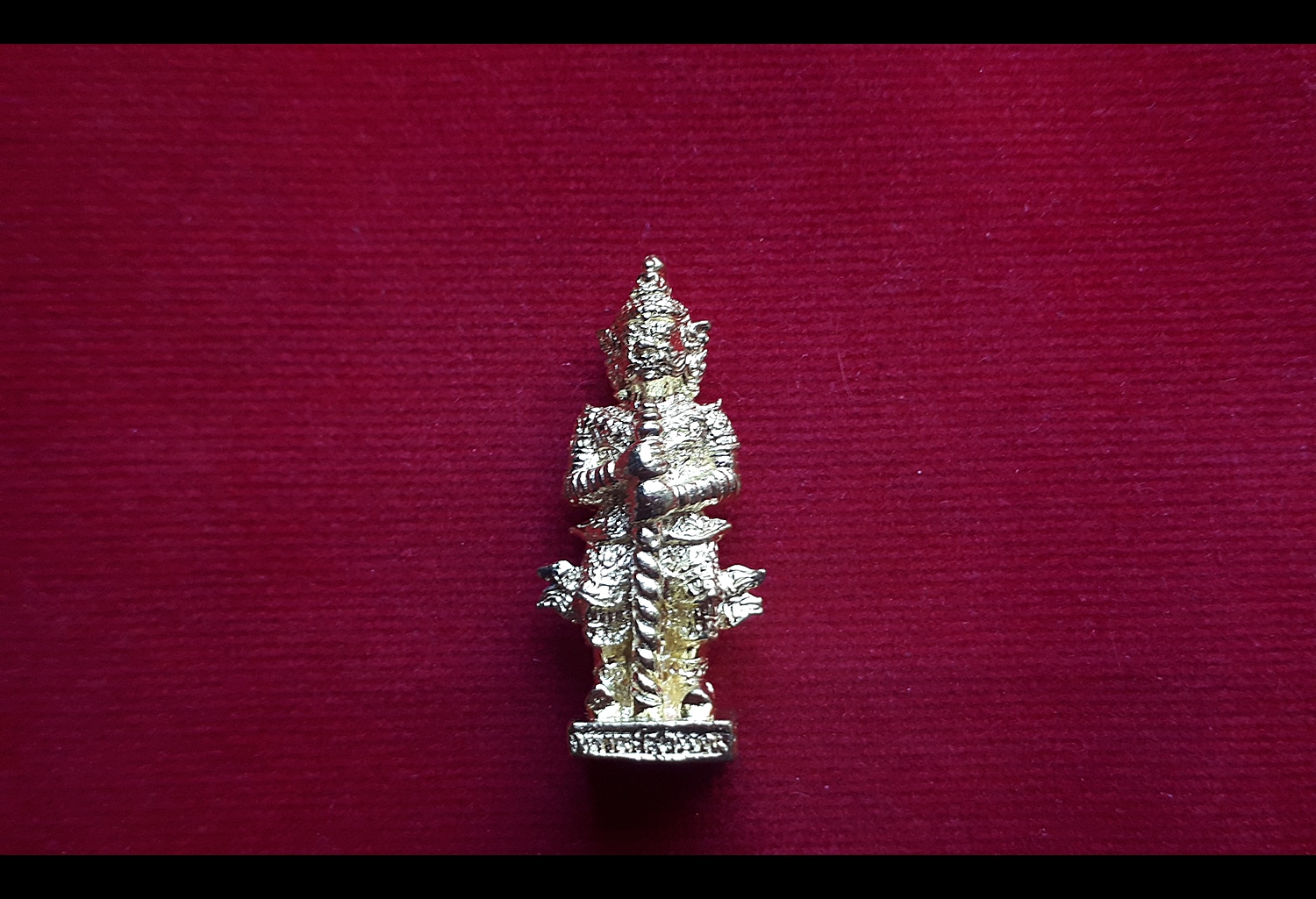 รูปหล่อ ท้าวเวสสุวรรณ (2หน้า เทพ ยักษ์) (ขนาดพกพา ห้อยคอ ) เนื้อทองลำอู่ ปี2563 #รับประกันแท้ - หลวงพ่อเล็ก วัดท่าขนุน (ปลุกเสก ณ วัดพุทธพรหมยาน)