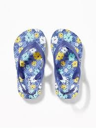 รองเท้าแตะรัดส้น Old Navy Patterned Flip-Flops ลาย Purple Floral ไซส์ 6,8,9 และ 10
