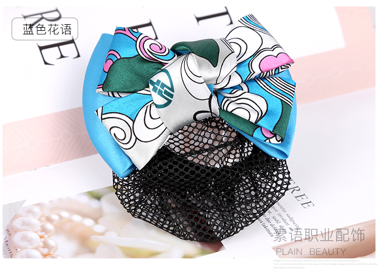 เน็ตติดผม โบว์ติดผม กิ๊ปติดผม โบว์ผูกผม A6211013 สีภาพ