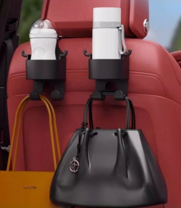 ตะขอแขวนแก้วน้ําในรถ อเนกประสงค์ สําหรับติดเบาะหลังรถยนต์ อุปกรณ์เสริมในรถยนต์