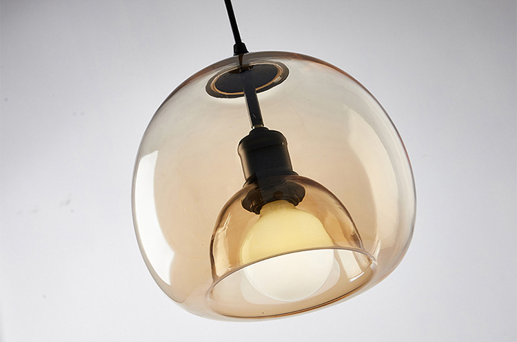 โคมไฟแขวนเพดานแก้วสไตล์ Nordic [PLB028A]