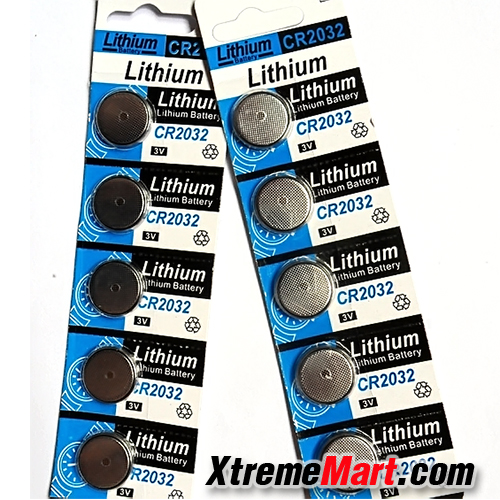 ถ่านกระดุม 3V CR2032 Lithium Button Cell Batteries for Silicone Watch Calculator Etc (ก้อนละ)
