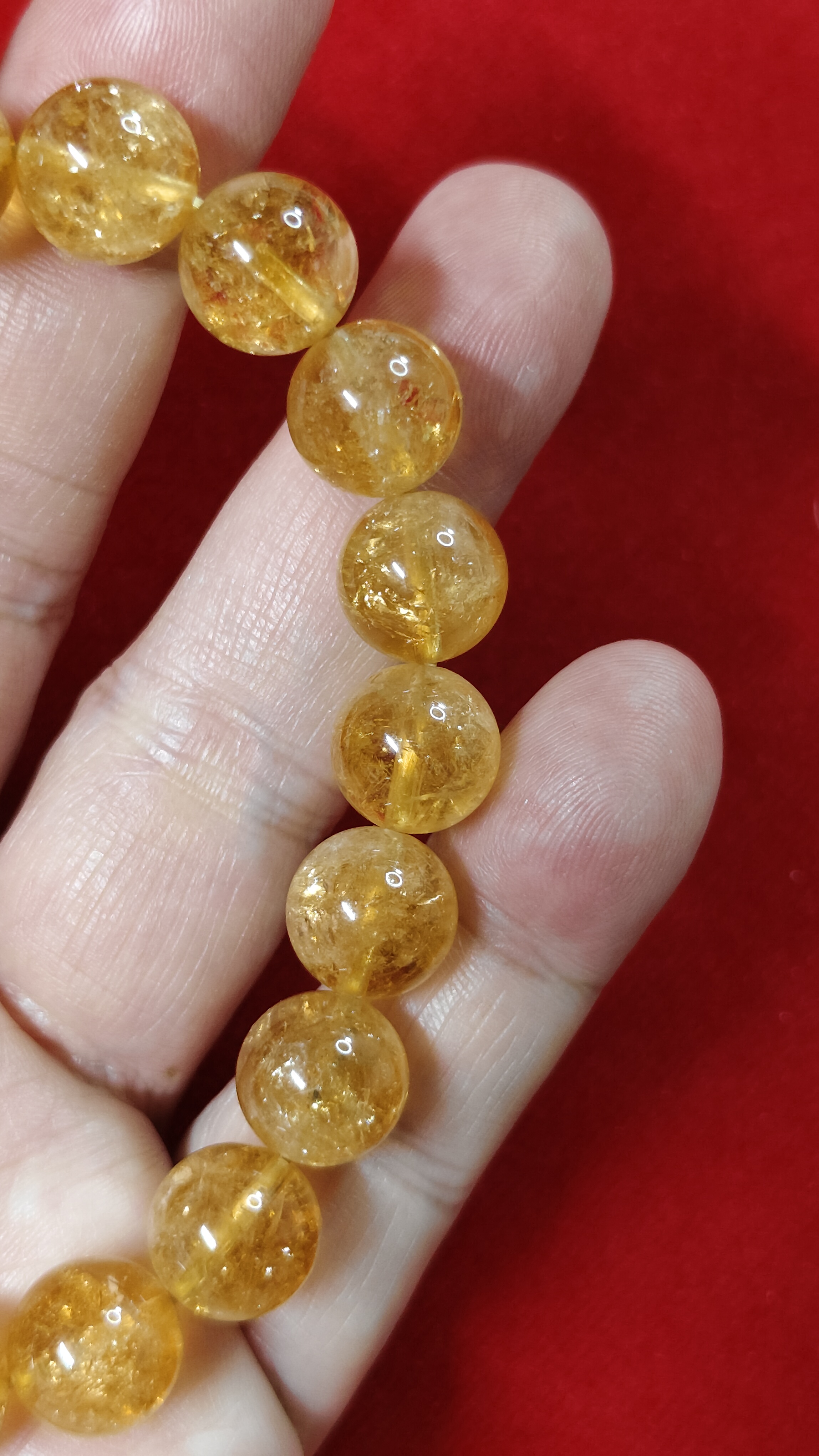 #ข้อมือหินซิทรินรหัสbh-0031