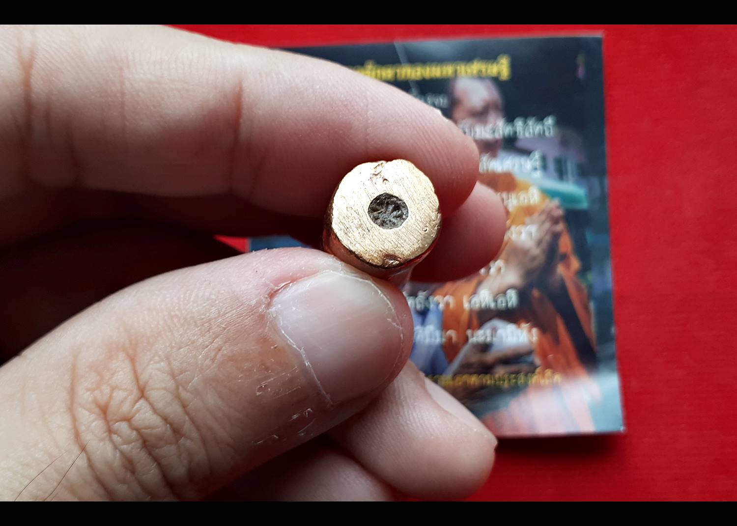 กุมารทอง พี่เป้ เนื้อสัมฤทธิ์ อุดบรรจุมวลสาร ปี2559 (จัดสร้าง100ตน) #รับประกันแท้ - หลวงพี่เก่ง วัดท่าเสา