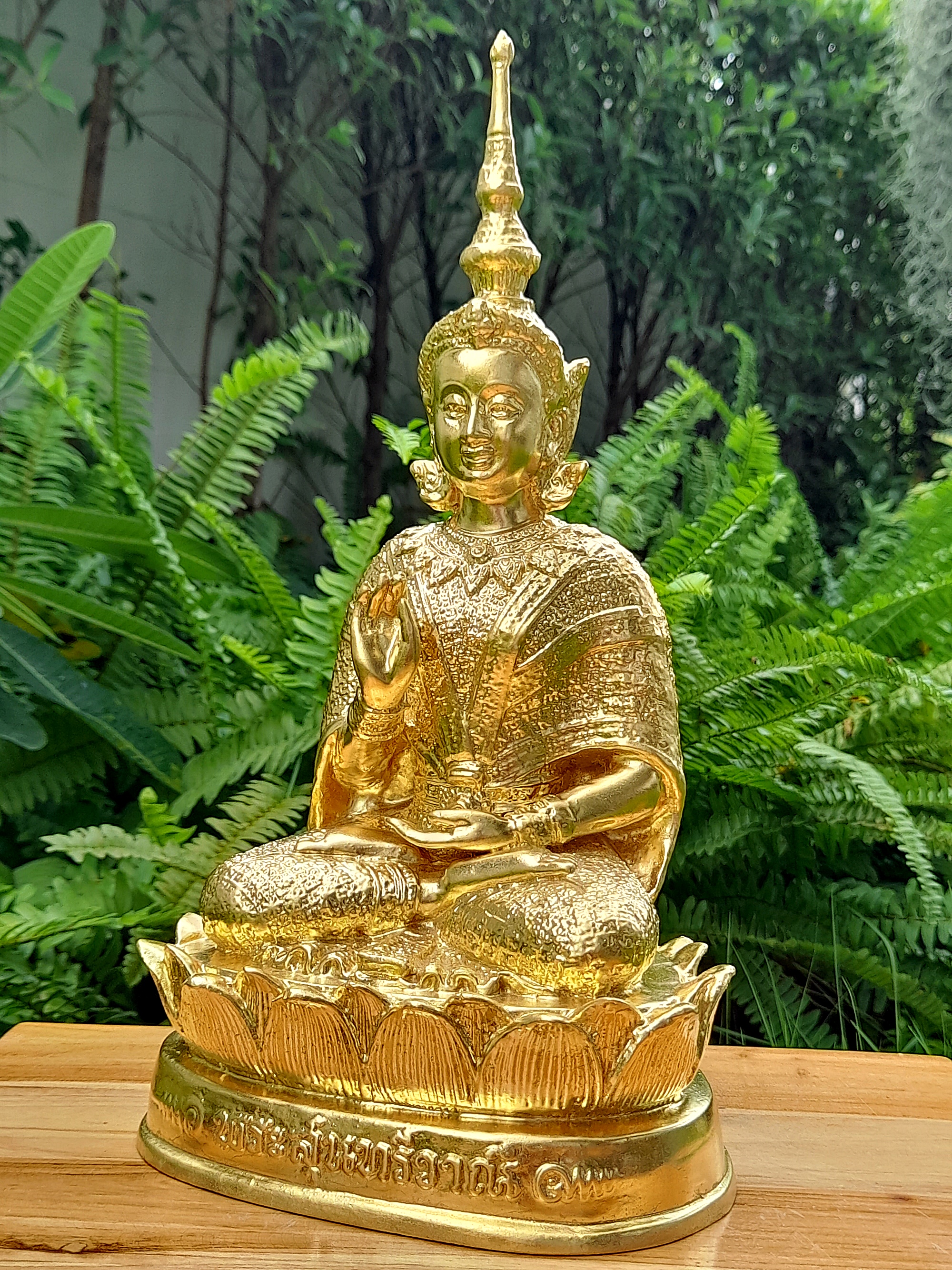 รูปหล่อ พระสุนทรีวาณี(พระสรัสวดี) วัดสุทัศน์ เนื้อทองเหลือง ปิดทองแท้ (ขนาดหน้าตัก5นิ้ว สูง12นิ้ว) #รับประกันแท้