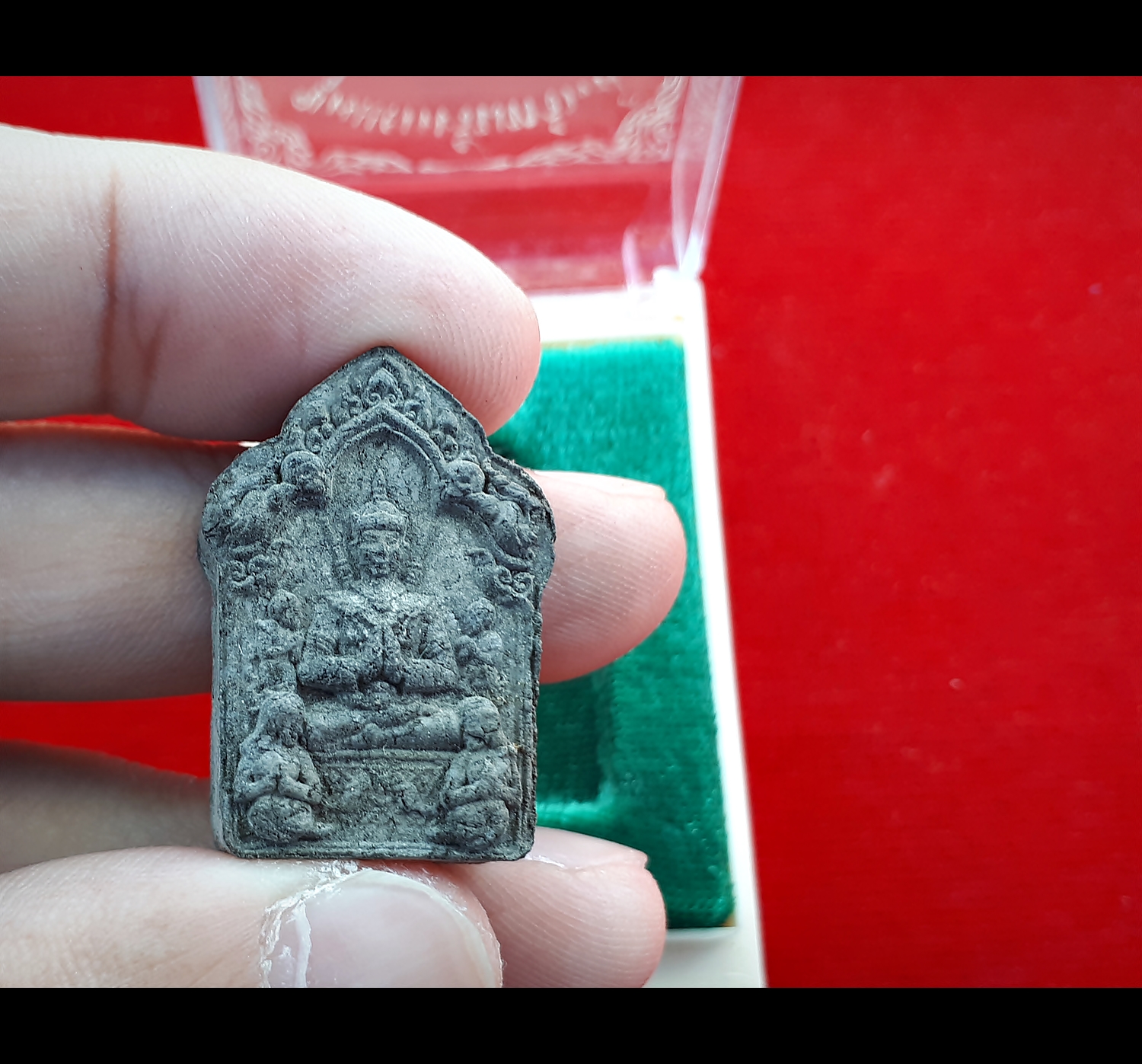 ขุนแผนรับทรัพย์ (ลูกกรอก กุมาร นางพราย ปลาตะเพียน) หลังยันต์รับทรัพย์เพิ่มทรัย์ หลวงพ่อเขียว วัดห้วยเงาะ