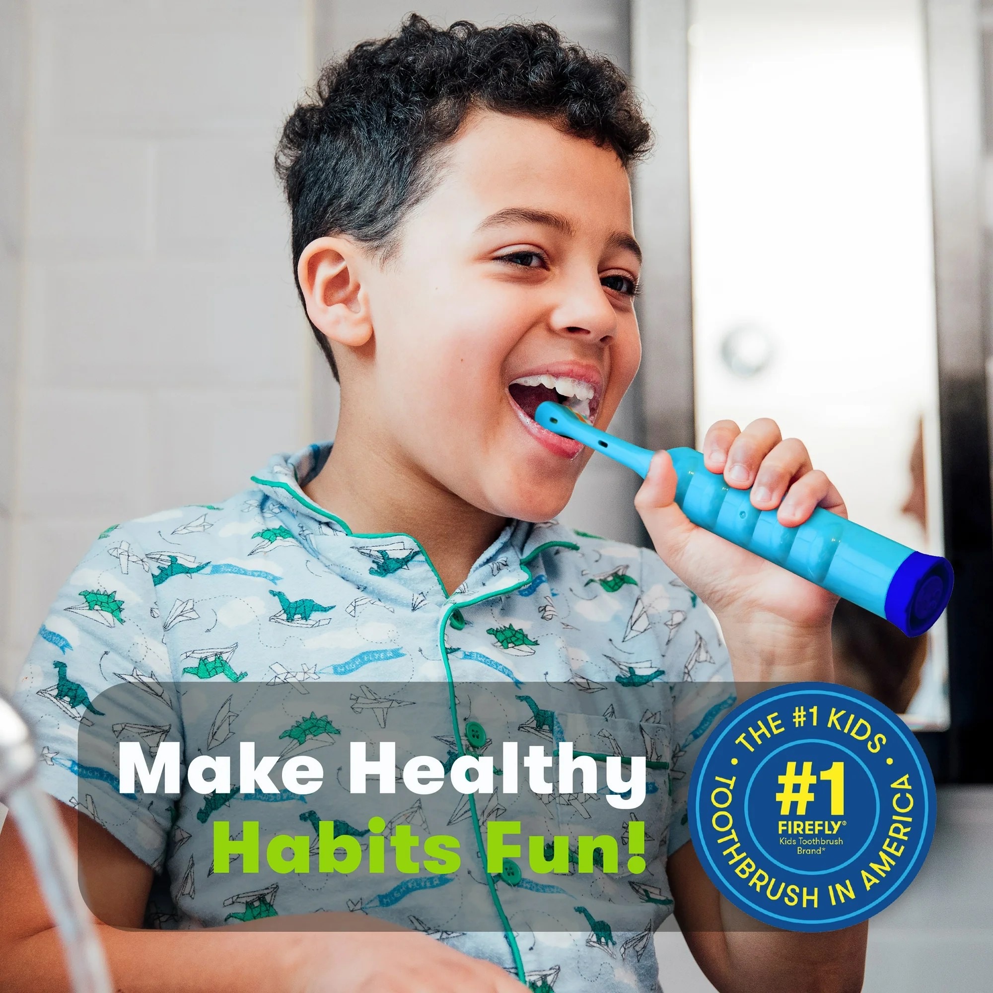 แปรงสีฟันอัตโนมัติสำหรับเด็ก FireFly Sonic the Hedgehog Clean 'n Protect with Antibacterial Cover