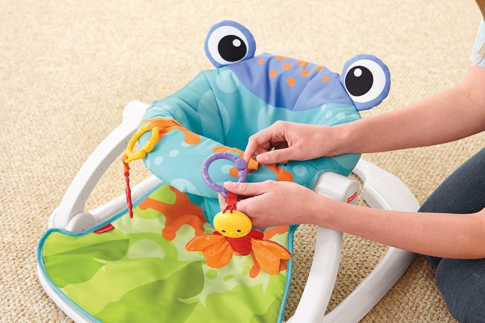 เก้าอี้แสนสนุกเสริมพัฒนาการ Fisher-Price Sit-Me-Up Floor Seat (Froggy Edition)