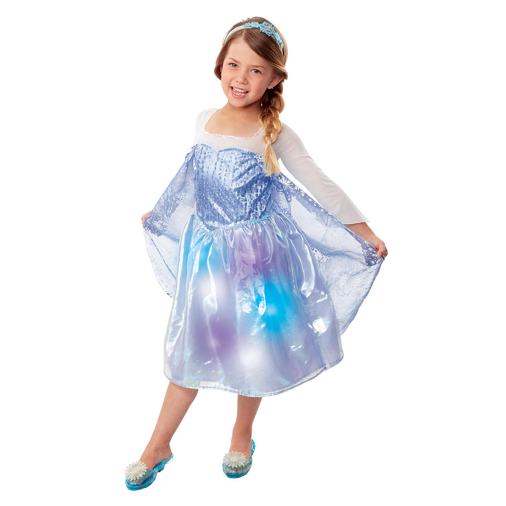 ชุดคอสตูมเจ้าหญิงเอลซ่าสุดฮิต Disney Disney Frozen Nothern Lights Elsa Music and Light-Up Dress