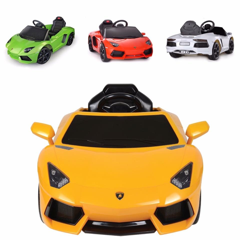 รถแบตเตอรี่พร้อมรีโมทบังคับ Lamborghini Aventador LP700 6V Battery-Powered Ride-On (Yellow)