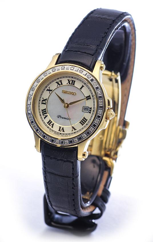 นาฬิกาผู้หญิง SEIKO Premier Diamonds รุ่น SXDF06P1 Quartz Ladies Watch