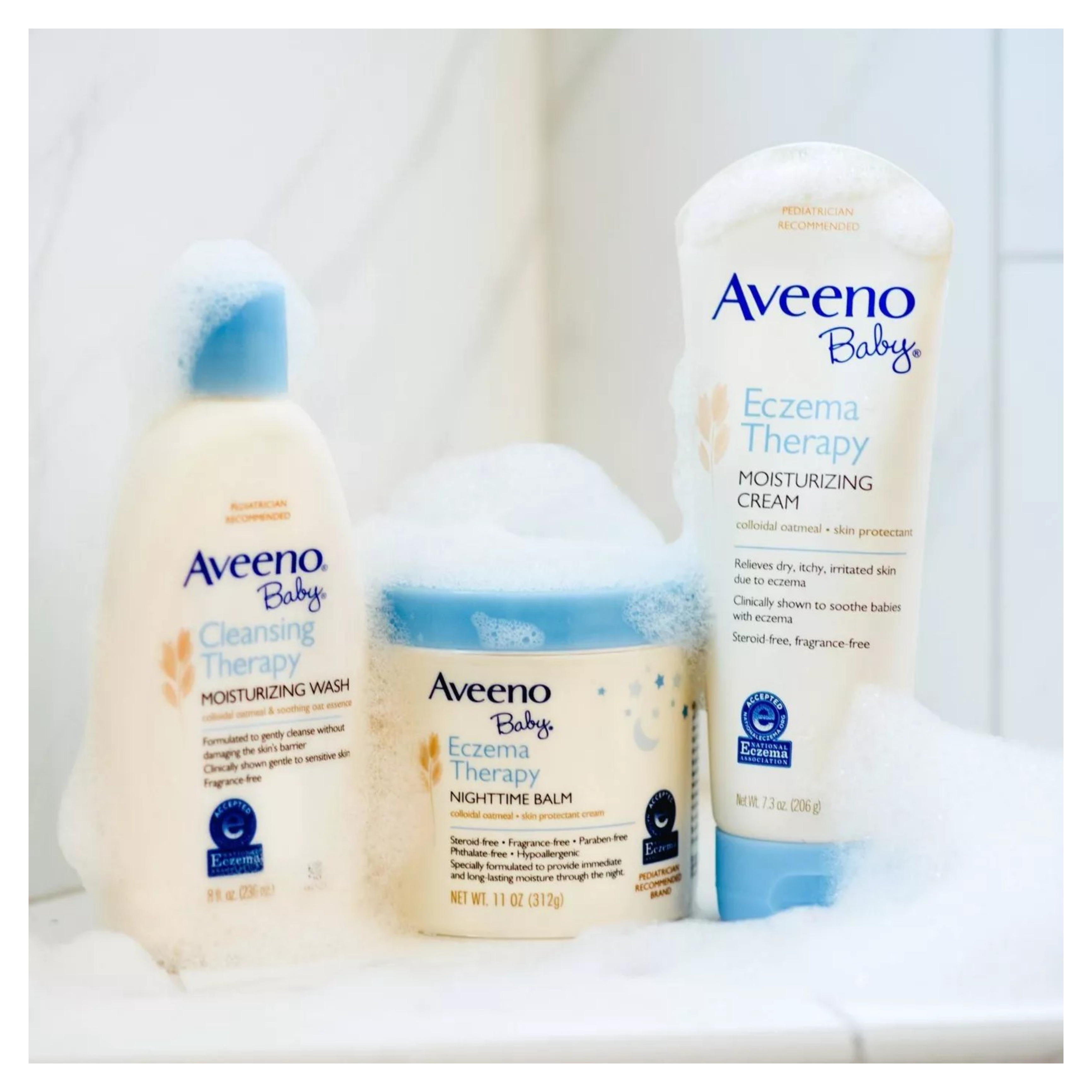 ครีมบำรุงผิวสำหรับทารกและเด็กเล็ก Aveeno Baby Eczema Therapy Moisturizing Cream (7.3 oz. / 206g)