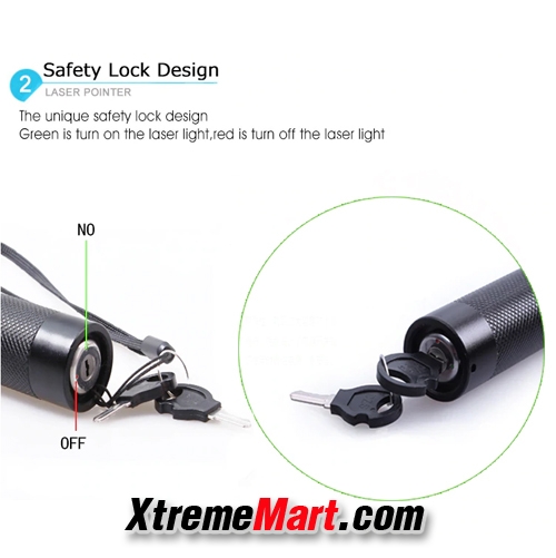 เลเซอร์ แสงสีเขียว Laser-303 ความยาวคลื่น 532nm Laser Pointer พร้อมแบตและเครื่องชาร์จ