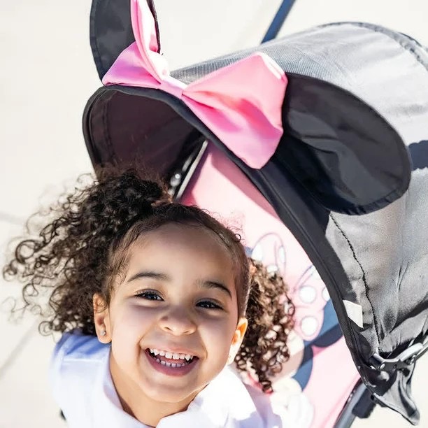 รถเข็นก้านร่มสำหรับเด็ก Disney Baby Peeking Mickey Comfort Height Umbrella Stroller