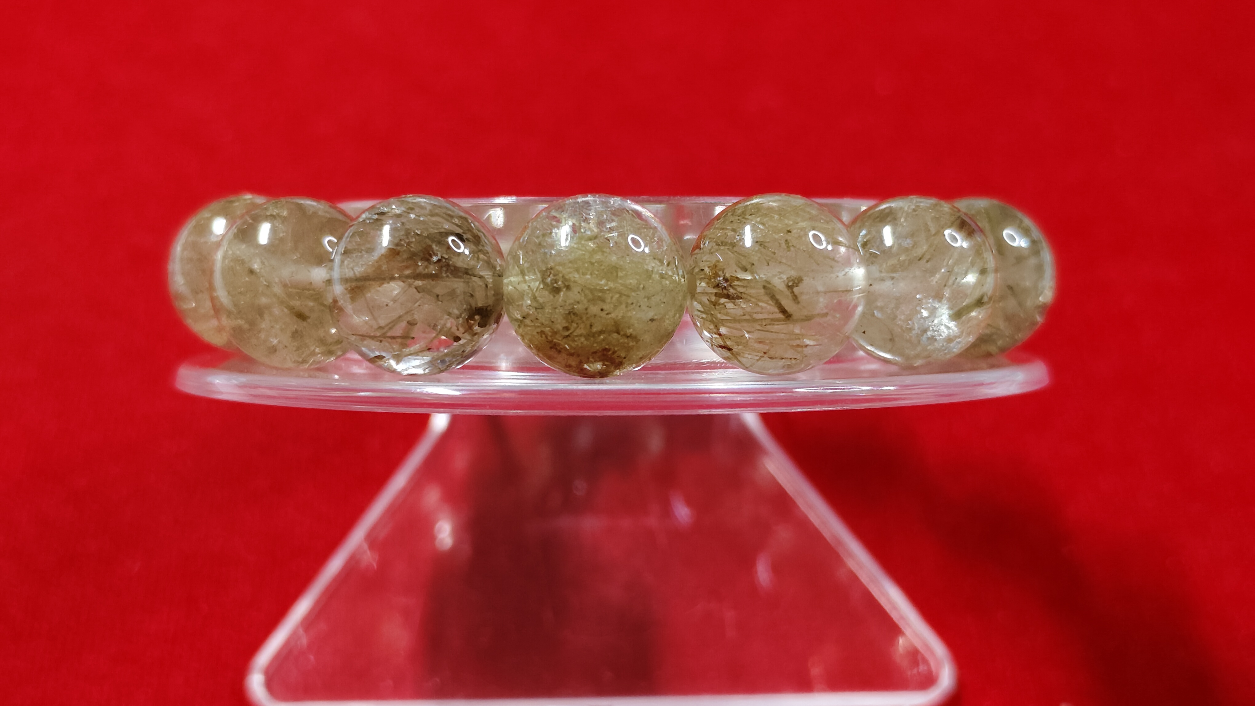 #ข้อมือหินไหมเขียวรหัสbh-0045