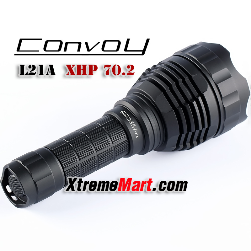 ไฟฉาย Convoy L21A หลอด XHP70.2 สว่าง 4300ลูเมนส์ แสงพุ่งไกล+กว้าง