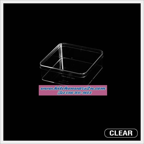 P06567 กล่องเหลี่ยมใส (19.5 x 19.5 x 6 cm) No.647(ราคาส่งต่อ 1 โหล:12 ใบ:เฉลี่ย 70 บต่อใบ)