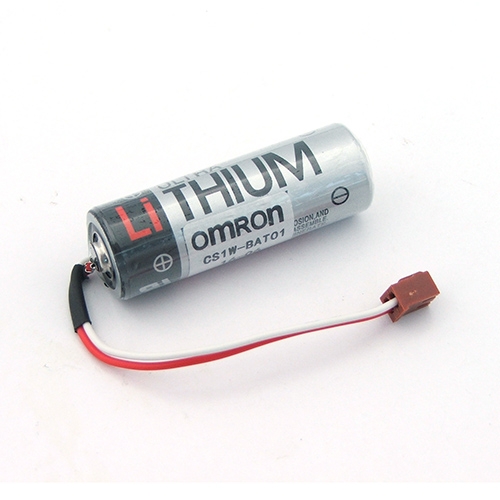 แบตเตอรี่ TOSHIBA ER17500V for CS1W-BAT01 OMRON 3.6V 2600mAh Lithium PLC Industrial Battery w/Plug-Brown (ก้อนละ)