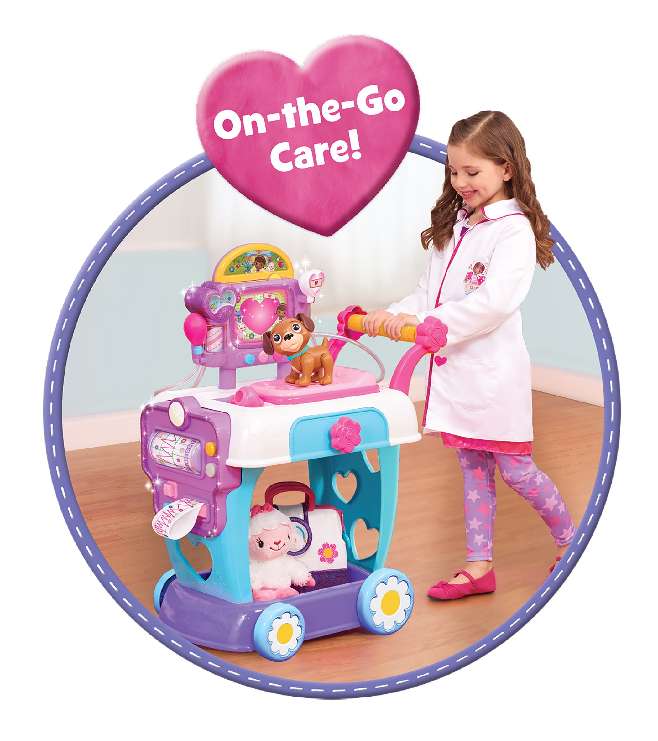 รถเข็นคุณหมอสุดน่ารัก Just Play Doc McStuffins Toy Hospital Care Cart