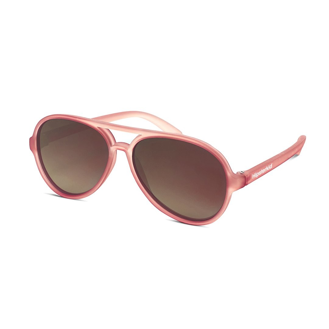 แว่นกันแดดสำหรับเด็ก Hipsterkid Polarized Baby Aviator Sunglasses (Rose)