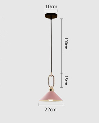 โคมไฟแขวนเพดานสไตล์โมเดิร์นมีห่วงจับสีทอง [YY062401]