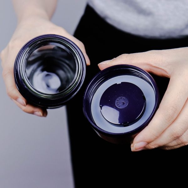 P10634 กระบอกน้ำ 2 ชั้น อย่างดี พรีเมี่ยม (7*7*19.5 cm) No.5536 ราคาส่งต่อ 6 ใบ: 230 บ/ใบ