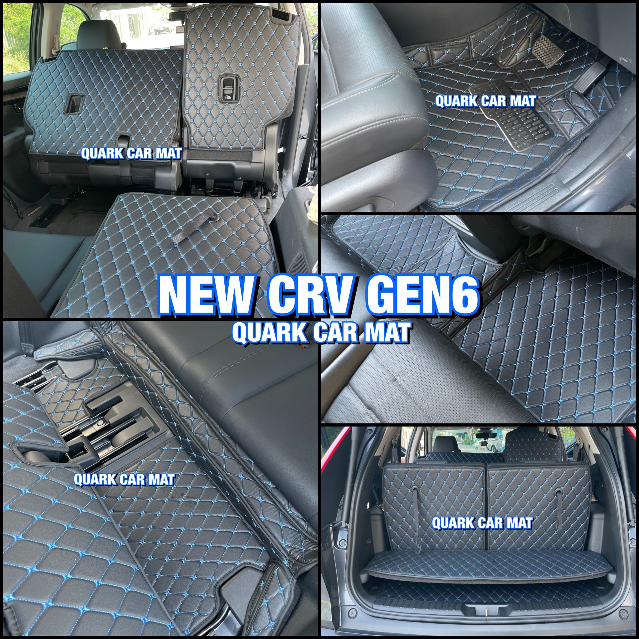 พรม6D CR-V GEN6 รุ่นใหม่ ของแท้ เกรดหนา ตรงรุ่น เข้ารูป พรมรถยนต์ ฟรีแถม3อย่าง