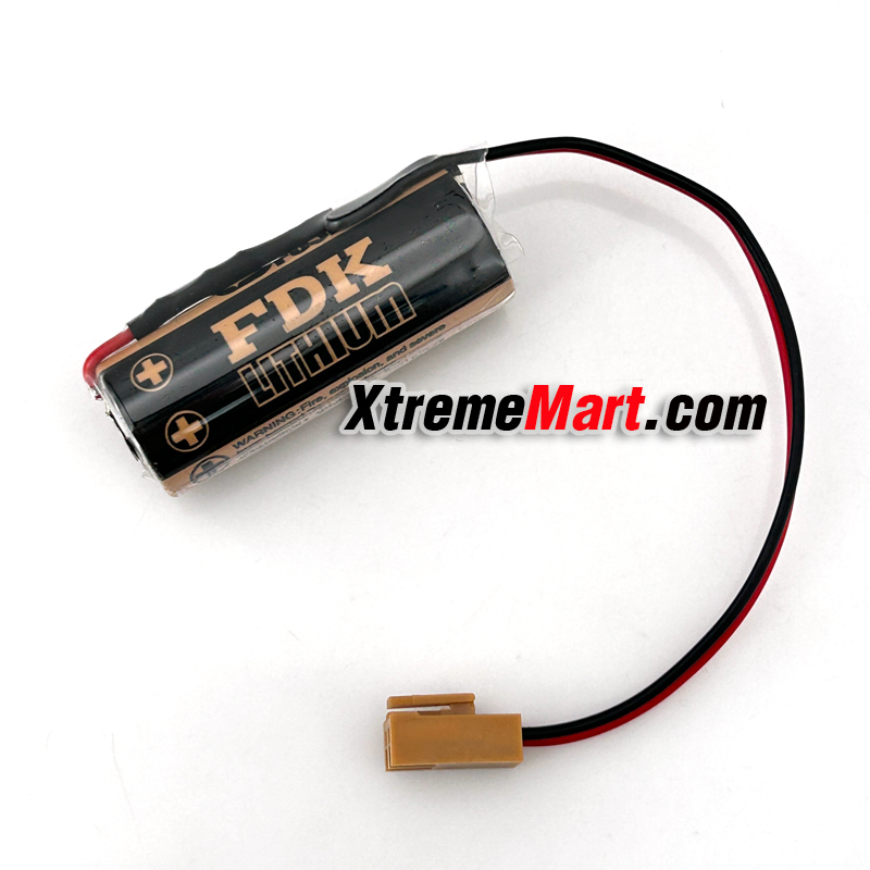 แบตเตอรี่ FDK FUJI CR8 LHC 3V มีตัวต้านทาน (ขั้วสีน้ำตาล) CR17450SE BR-A Lithium Battery
