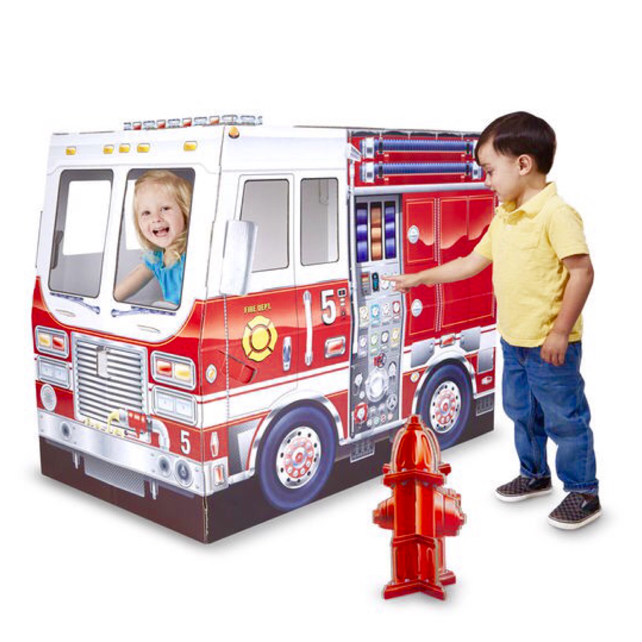 บ้านจำลองทรงรถดับเพลิง Melissa & Doug Fire Truck Indoor Playhouse