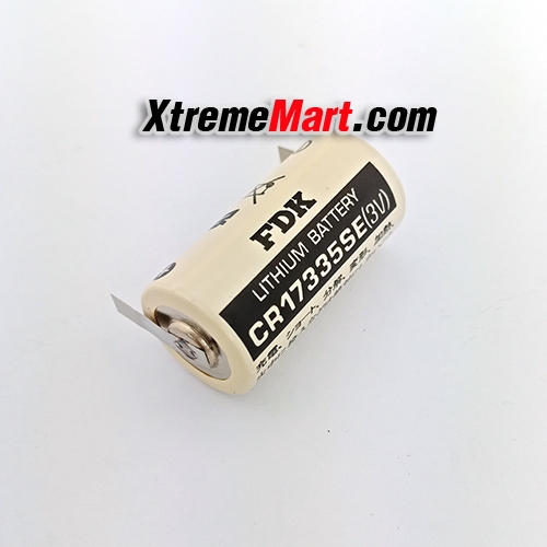 แบตเตอรี่ FDK (SANYO) Battery CR17335SE (2/3A) Lithium 3V 1800mAh (มี Tap)
