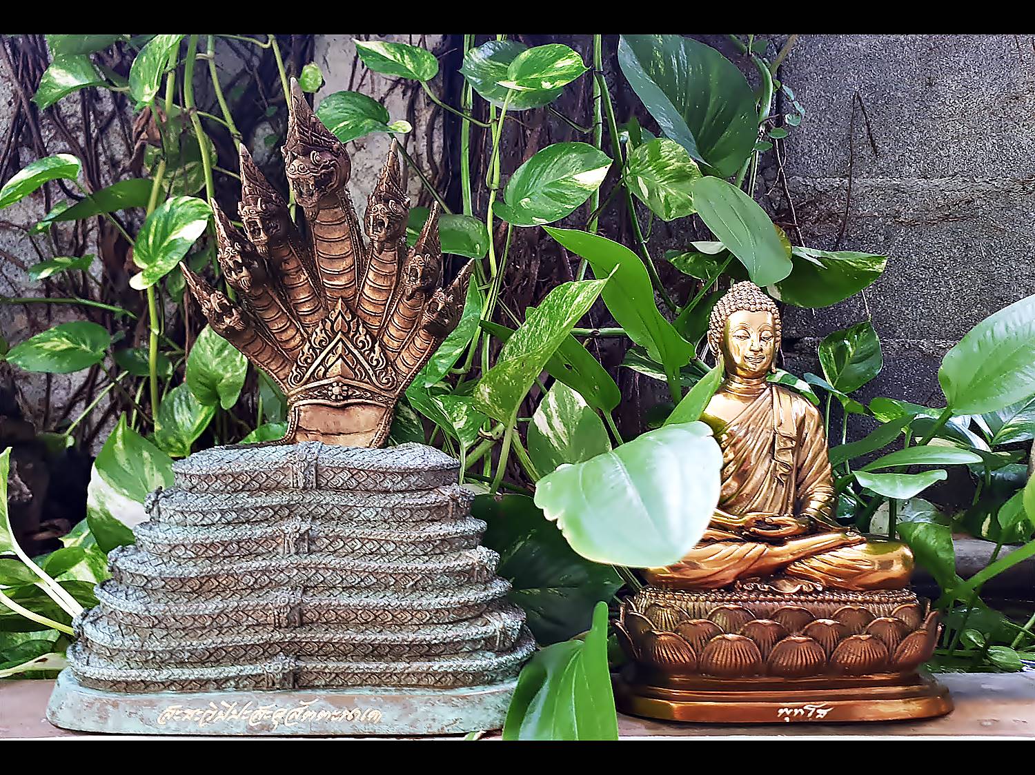 รูปหล่อ พระพุทธเจ้า ปางพระนาคปรก (พญานาค7หัว) เนื้อทองเหลือง ปี2562 (พระหน้าตัก5นิ้ว ฐาน7นิ้ว สูง8นิ้ว) #รับประกันแท้