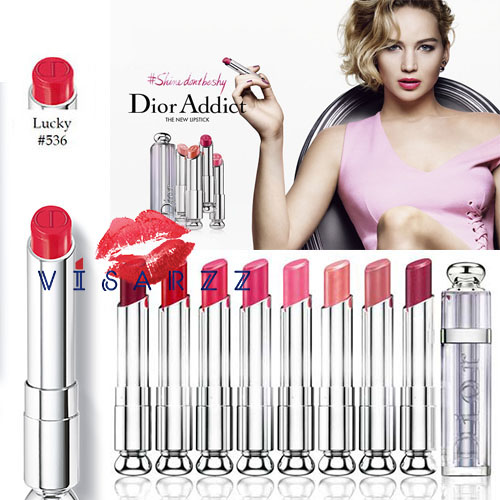 (Tester ฝาขาว No Box ราคาพิเศษเนื่องจากลิปมีรอยฝาที่ผิวนิดนึงค่ะ) Dior Addict Lipstick 3.5g # 536 Lucky สินค้าขนาดปกติ