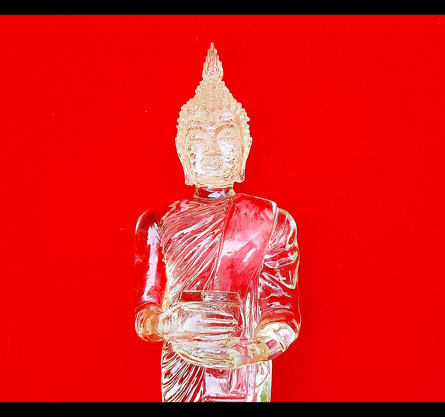 รูปหล่อ หลวงพ่อไหลมาเทมา(พระพุทธรูป สมเด็จองค์ปฐม ปาง อุ้มบาตร) เนื้อเรซิ่นใส - (เข้าพิธีปลุกเสกที่ วัดพันท้ายนรสิงห์) ปี2562 #รับประกันแท้