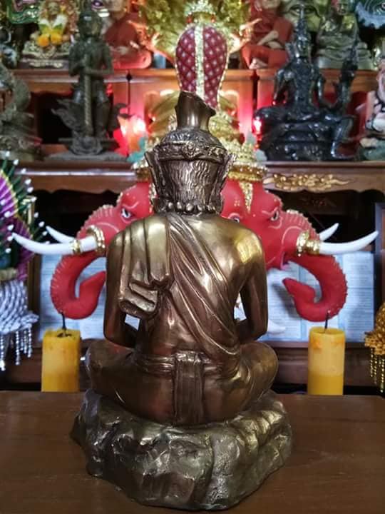 รูปหล่อ พ่อปู่ฤาษีนารอด เนื้อโลหะทองเหลือง (หน้าตัก5 นิ้ว สูง9 นิ้ว ฐานกว้าง 6.5นิ้ว)