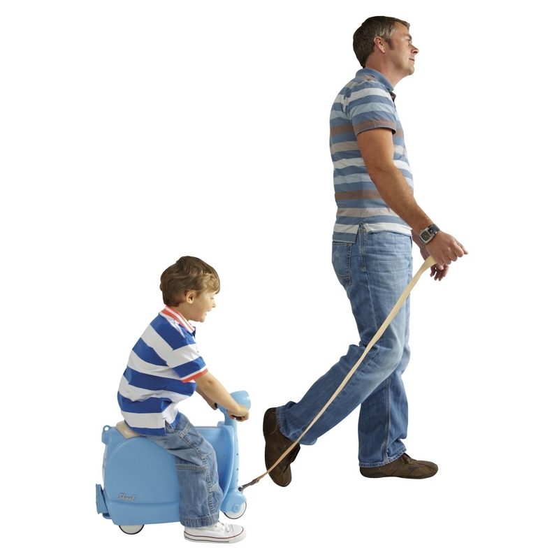 กระเป๋าเดินทางขับขี่ได้สำหรับเด็ก Skoot Children's Ride-On Suitcase (Sky Blue)