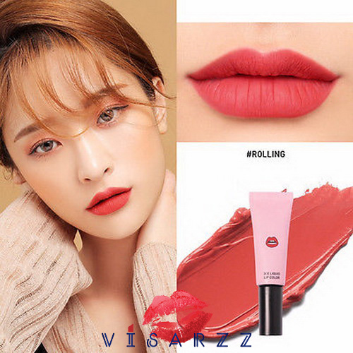 3CE Liquid Lip Color 8g # Rolling ลิปสติกรุ่นใหม่ล่าสุดจาก 3CE ลิปสติกเนื้อแมตต์แบบหลอดบีบ เนื้อ Liquid