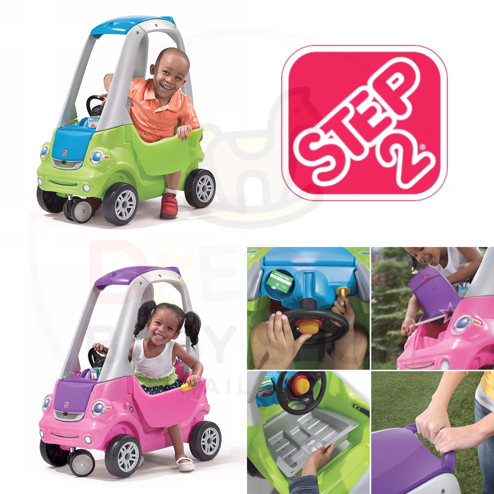 รถขาไถสำหรับเด็ก STEP2 Easy Turn Coupe (Pink)