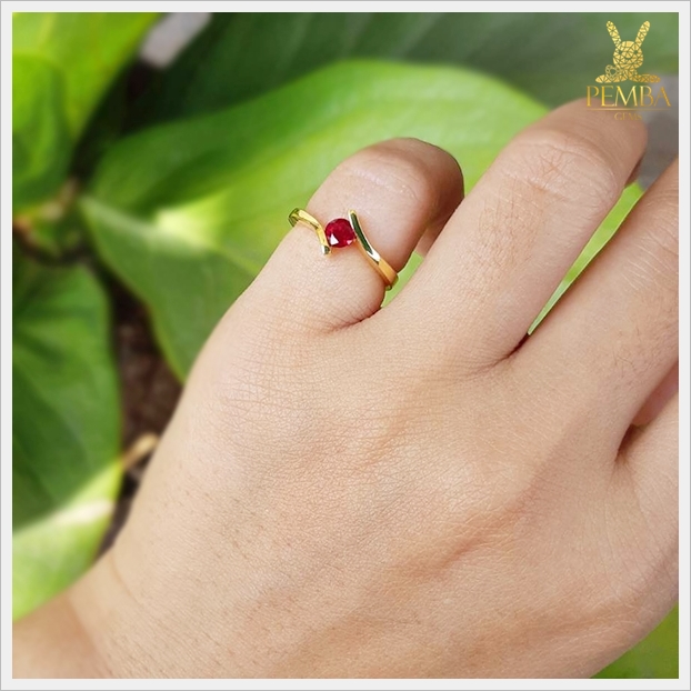 แหวนทับทิมไทย สวยเก๋ น่ารักๆ (สามารถสั่งทำได้ค่ะ)